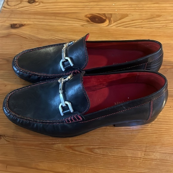 Donald J. Pliner Mens size 9.5M  Black Leather business casual Darcy Loafers main image 10